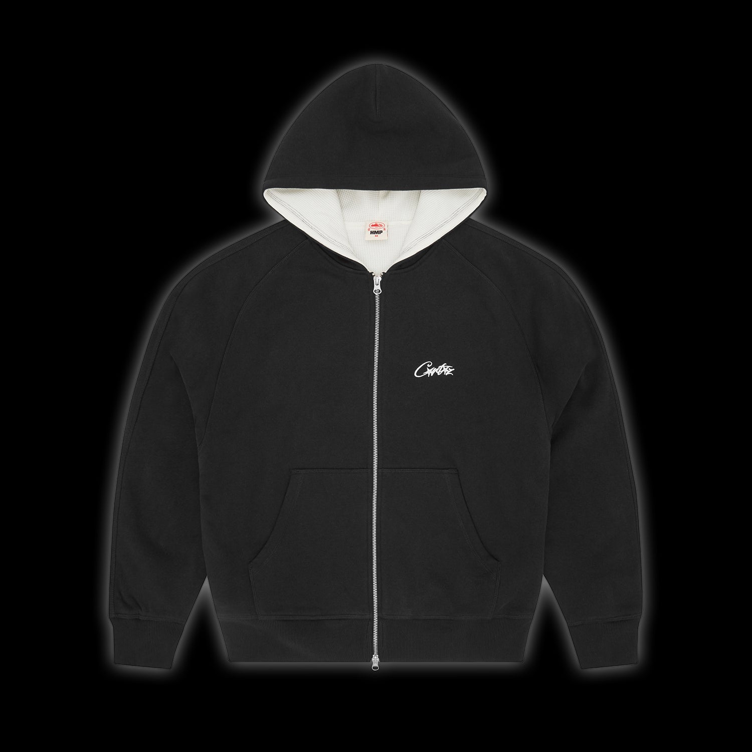 Corteiz HMP Thermal Zip Hoodie Black