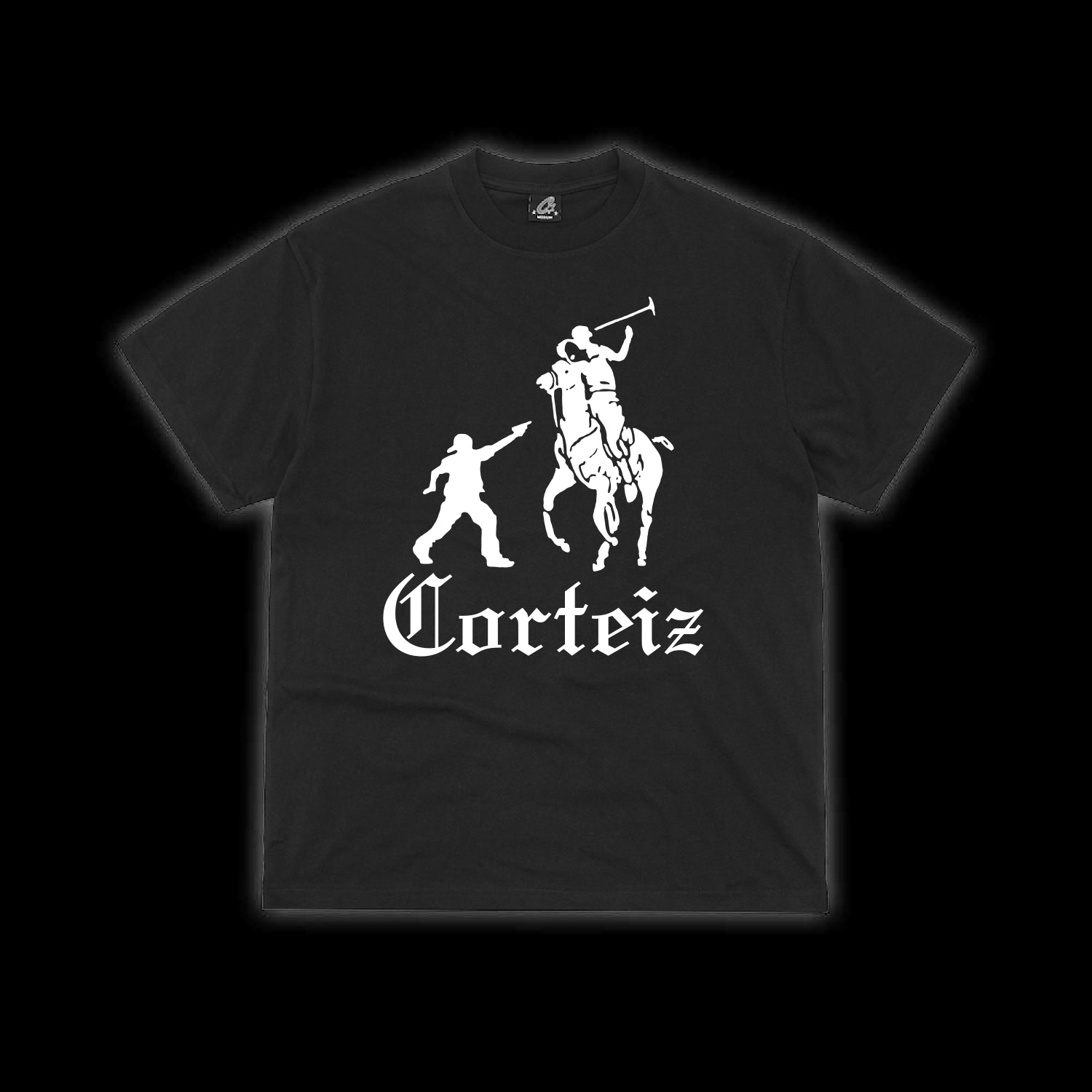 Corteiz Jack Boys Tee Black/White