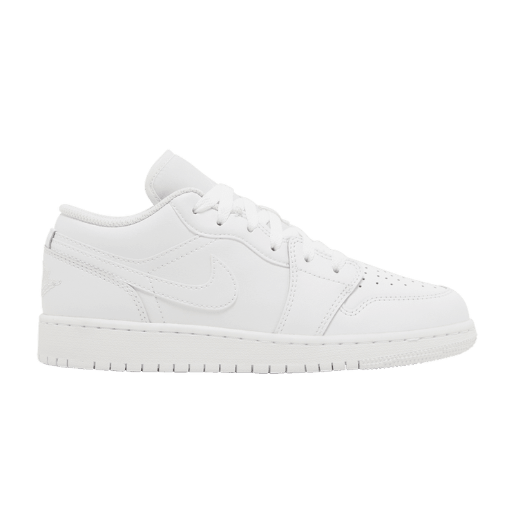 Jordan 1 Low Triple White (2023) (GS) - Side Kicks