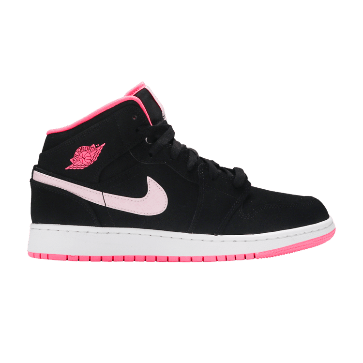 Jordan 1 Mid Black Digital Pink (GS) - Side Kicks