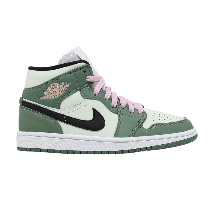 Jordan 1 Mid Dutch Green (Women's) - Side Kicks