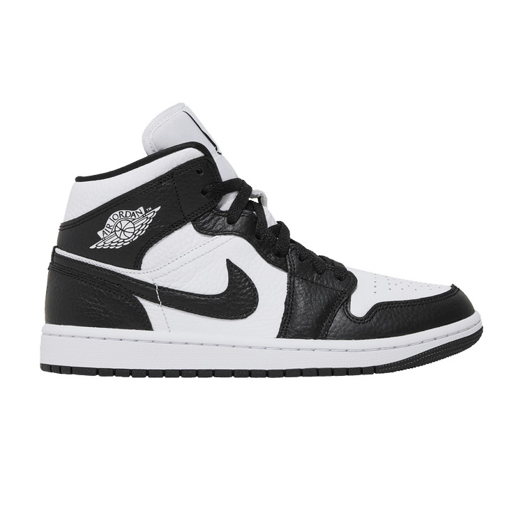 Jordan 1 Mid Split Black White (Women's) - Side Kicks