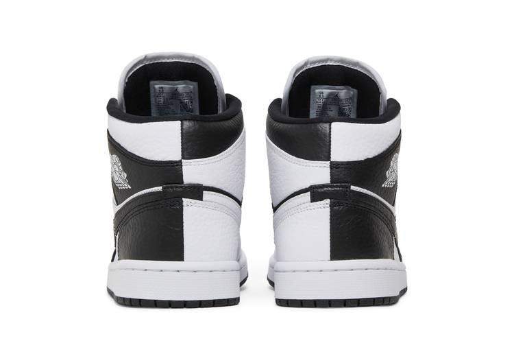 Jordan 1 Mid Split Black White (Women's) - Side Kicks