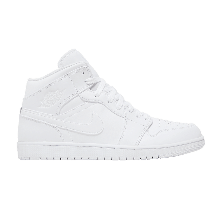 Jordan 1 Mid Triple White (2022/2023) - Side Kicks