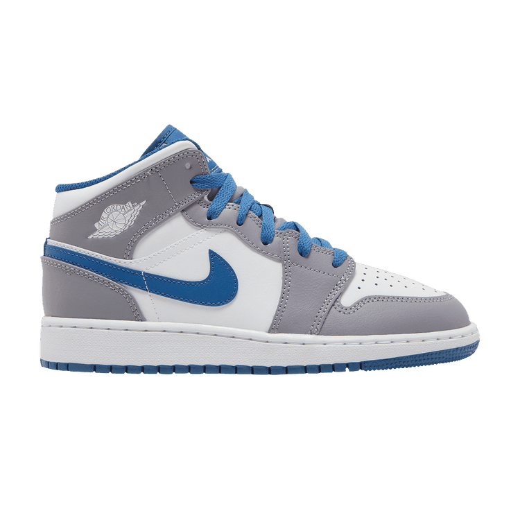 Jordan 1 Mid True Blue Cement (GS) - Side Kicks