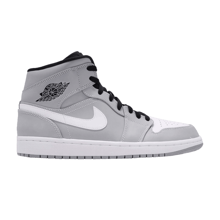 Jordan 1 Mid Wolf Grey Black White - Side Kicks