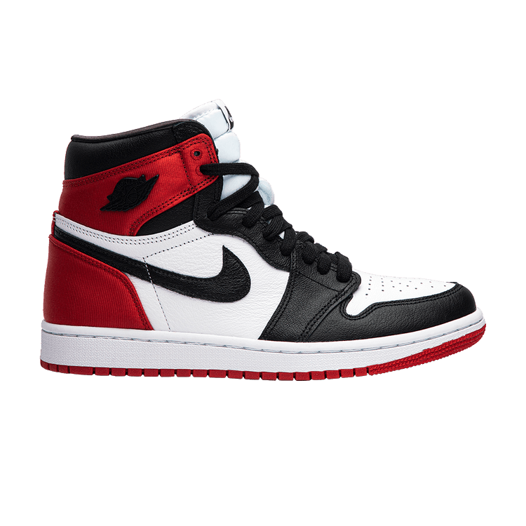 Jordan Side Jordan 1 Retro High Satin Black Toe (Women's) – Side Kicks