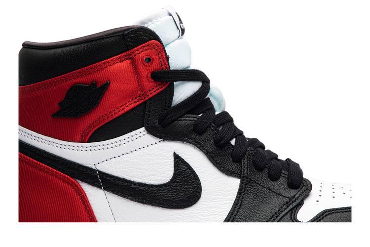 Jordan 1 Retro High Satin Black Toe (Women's) - Side Kicks