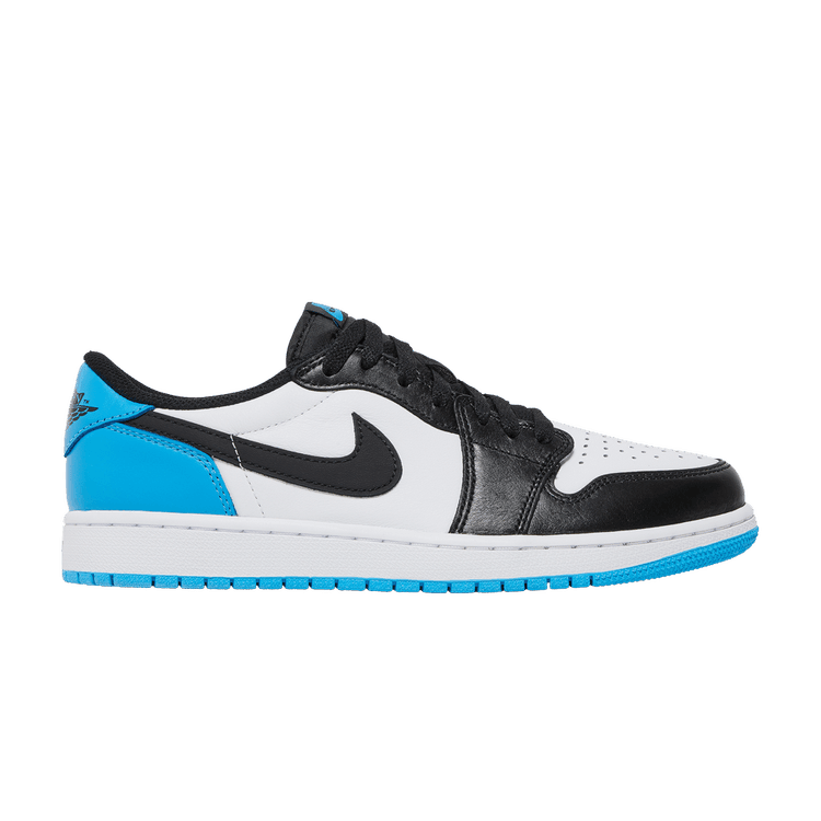 Jordan 1 Retro Low OG Black Dark Powder Blue - Side Kicks