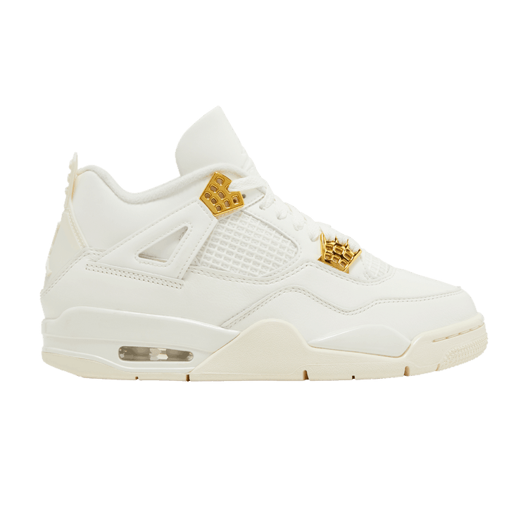 Jordan 4 Retro Metallic Gold (Women's) - Side Kicks