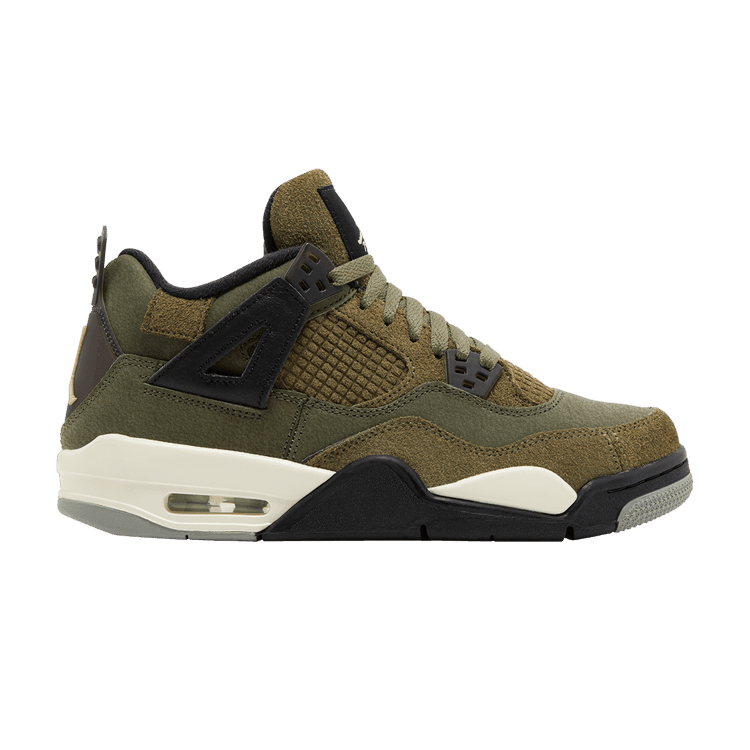 Jordan 4 Retro SE Craft Medium Olive (GS) - Side Kicks