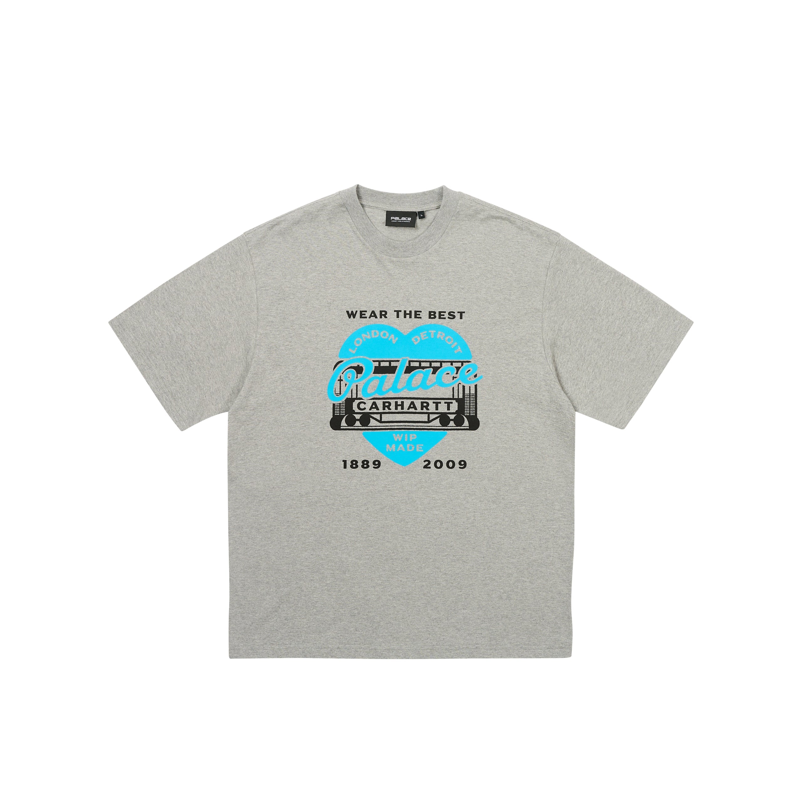 Palace x Carhartt WIP Heart T-shirt Heather Grey