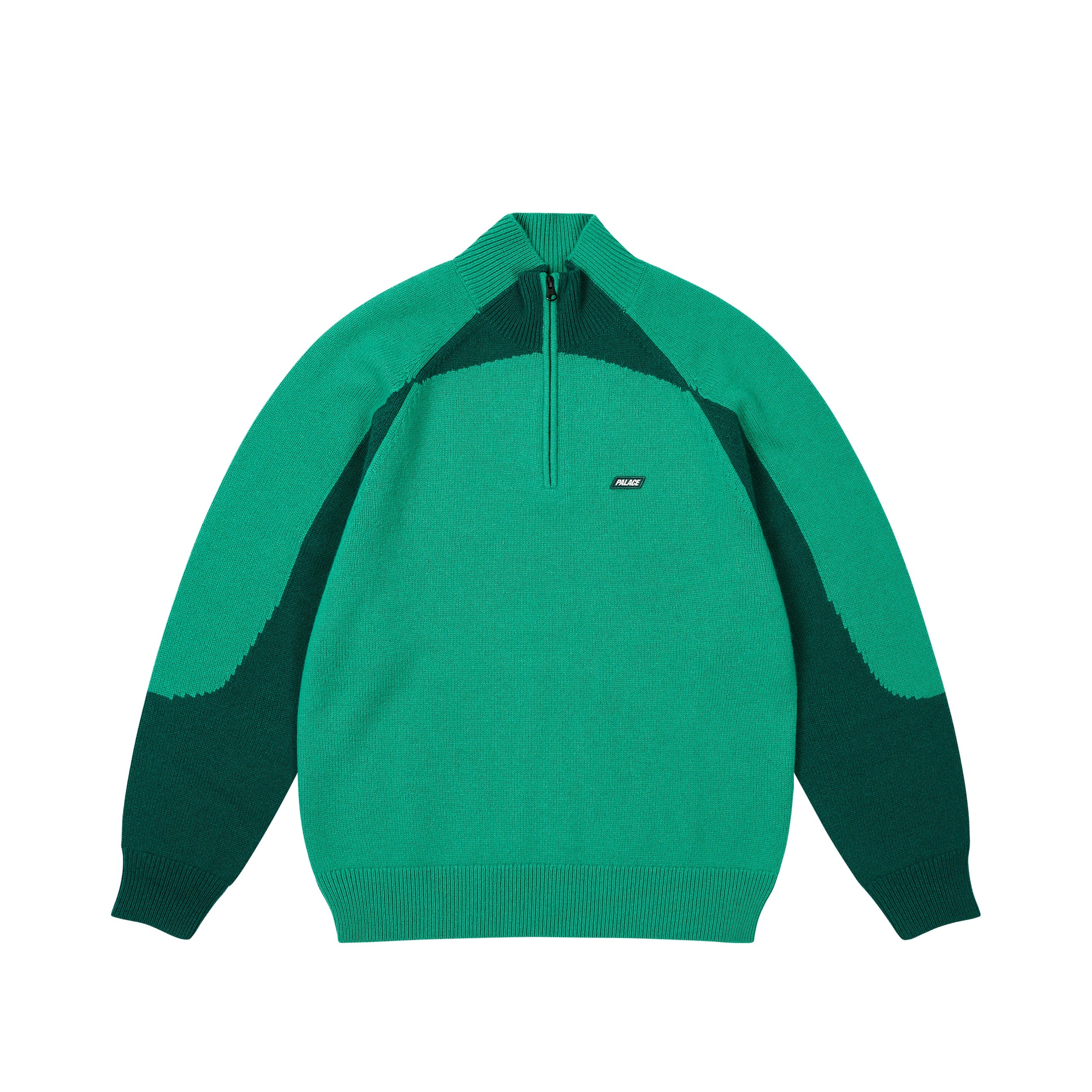 Palace Trial 1/4 Zip Knit Racey Green