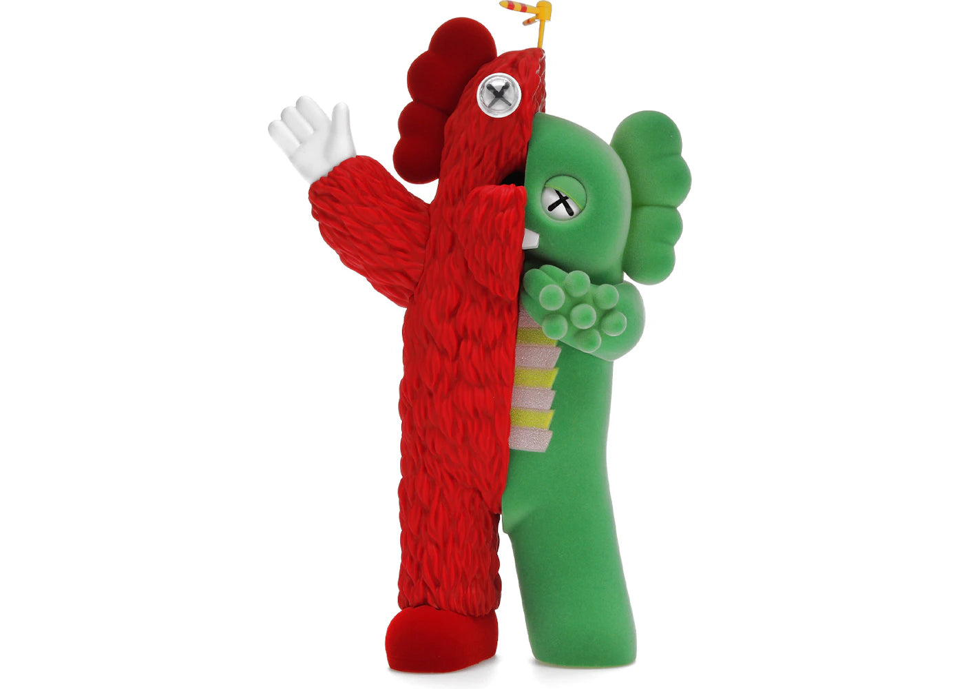 KAWS KACHAMUKKU Vinyl Figure Green/Red