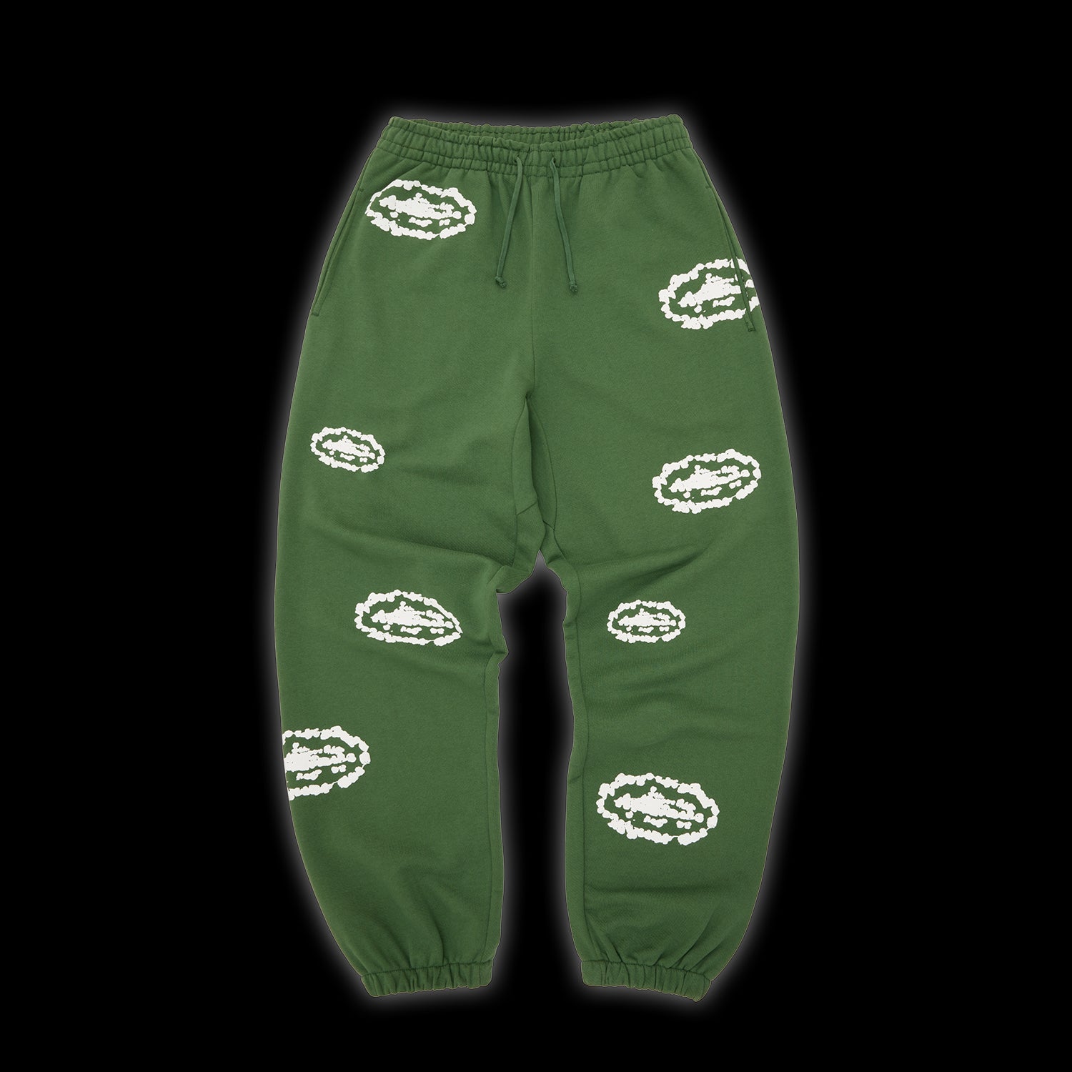 Corteiz x Denim Tears Island Wreath Sweatpant Green