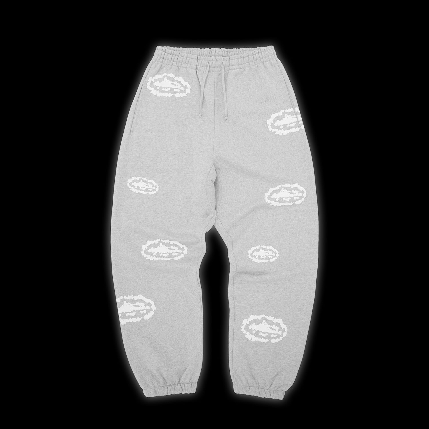 Corteiz x Denim Tears Island Wreath Sweatpant Heather Grey