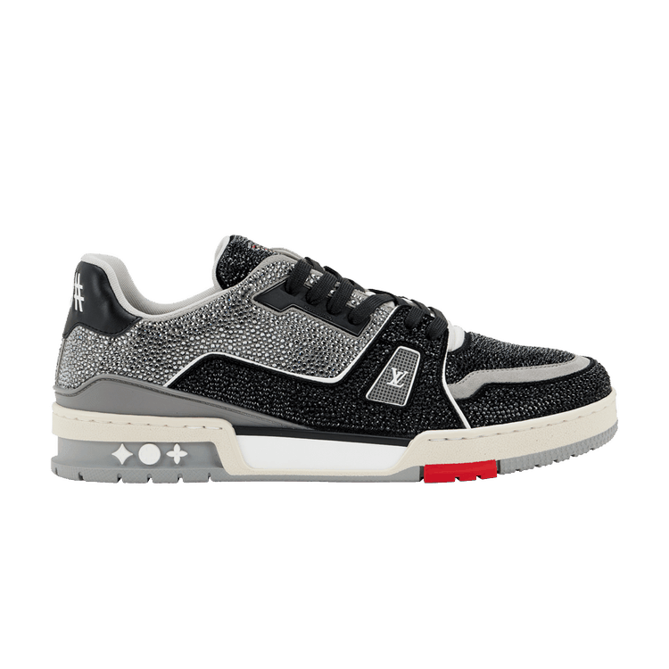 Louis Vuitton Trainer 'Black Grey Rhinestones' - Side Kicks