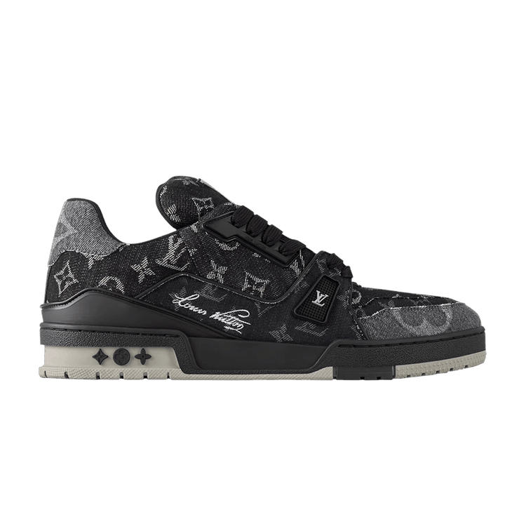 Louis Vuitton Trainer 'Black Monogram Denim' - Side Kicks