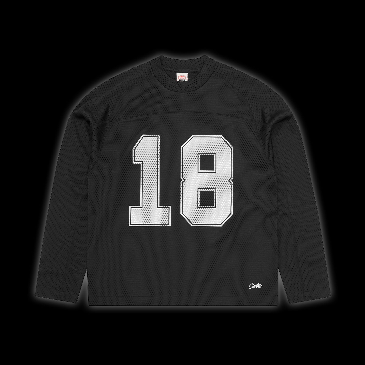 Corteiz LS HMP Mesh Panel Jersey Black