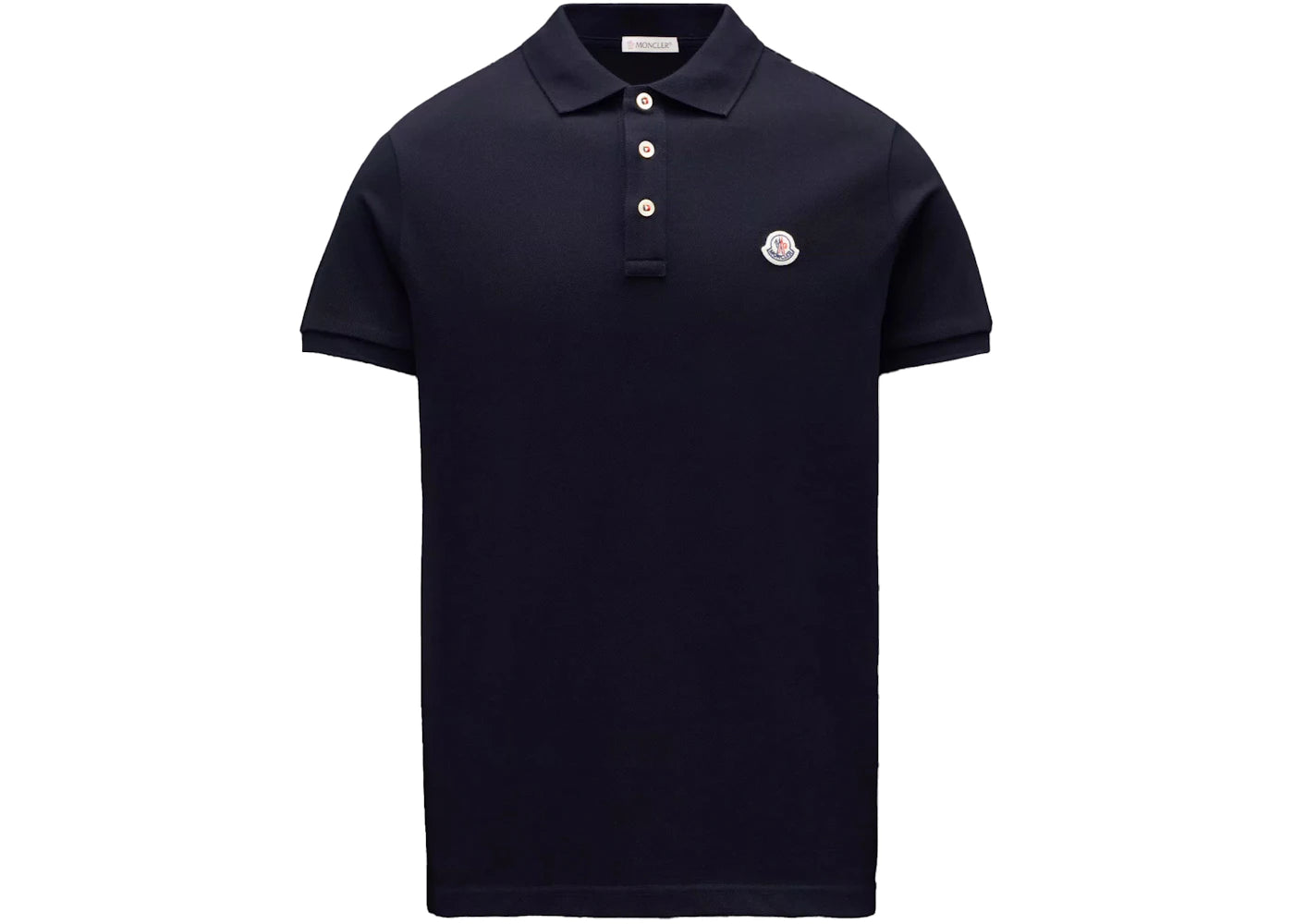 Moncler Logo Polo Shirt Navy Blue