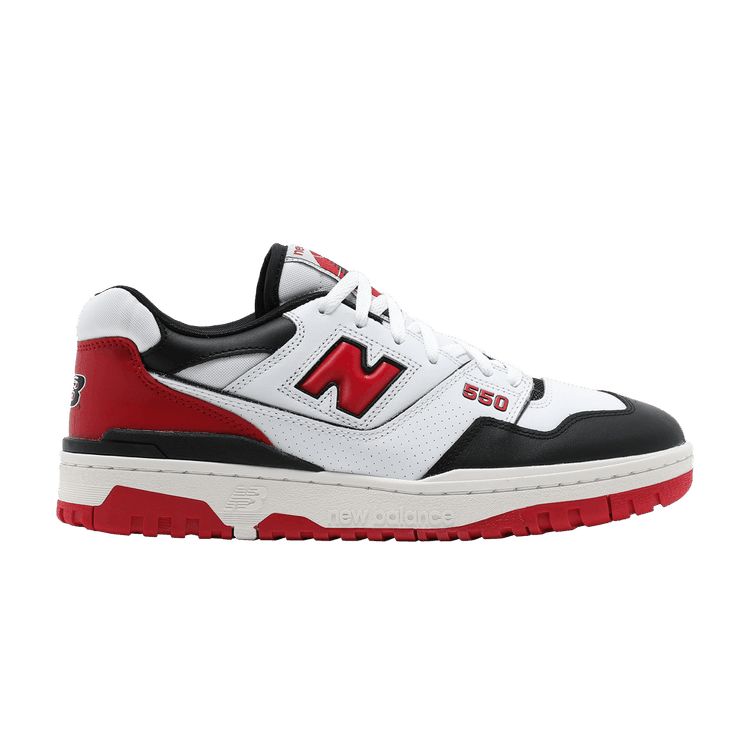 New Balance 550 White Red Black - Side Kicks