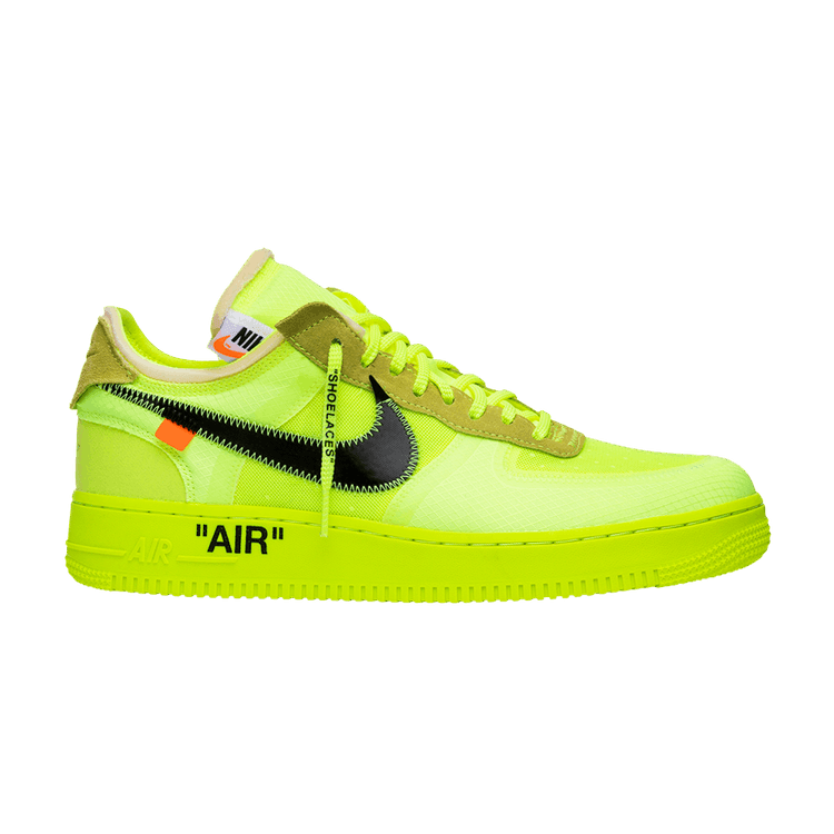 Nike Air Force 1 Low Off-White Volt - Side Kicks