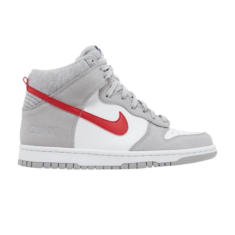 Nike Dunk High Athletic Club Grey Red (GS) - Side Kicks