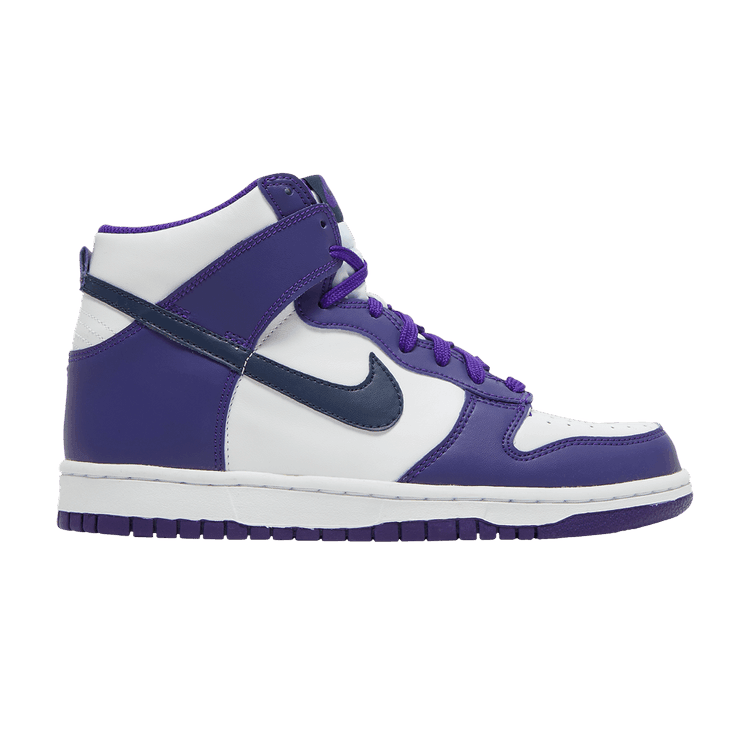 Nike Dunk High Electro Purple Midnight Navy (GS) - Side Kicks