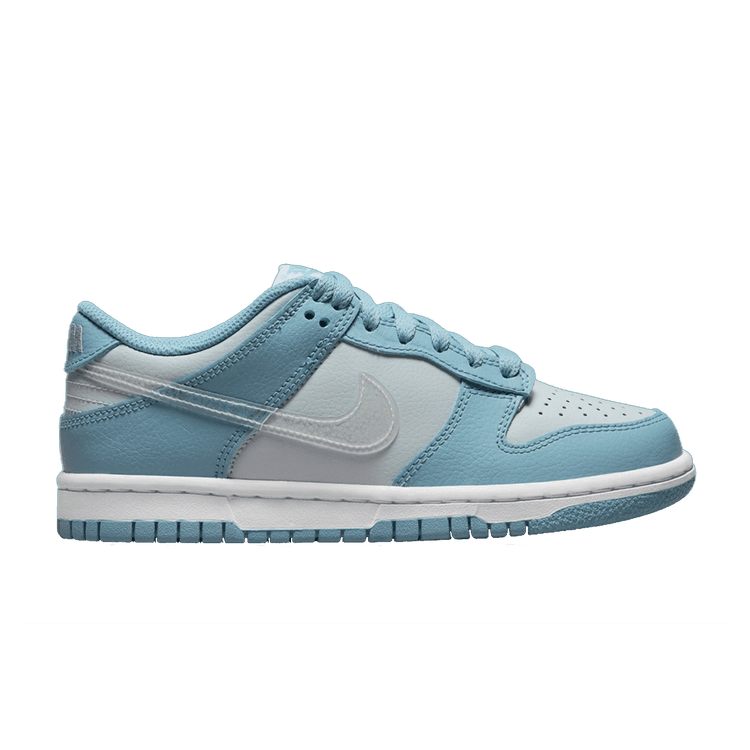 Nike Dunk Low Clear Blue Swoosh (GS) - Side Kicks