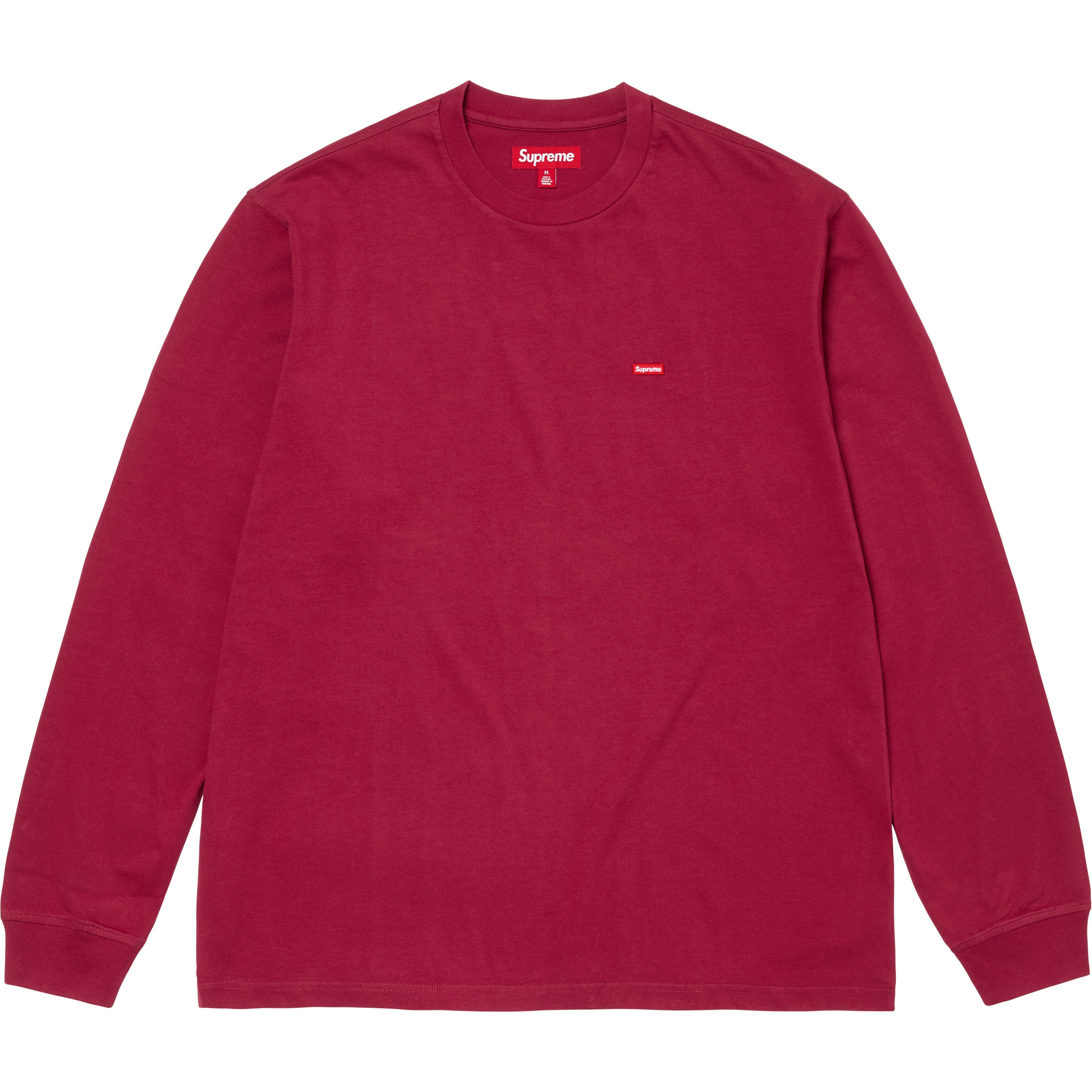 Supreme Small Box L/S Tee - Cardinal