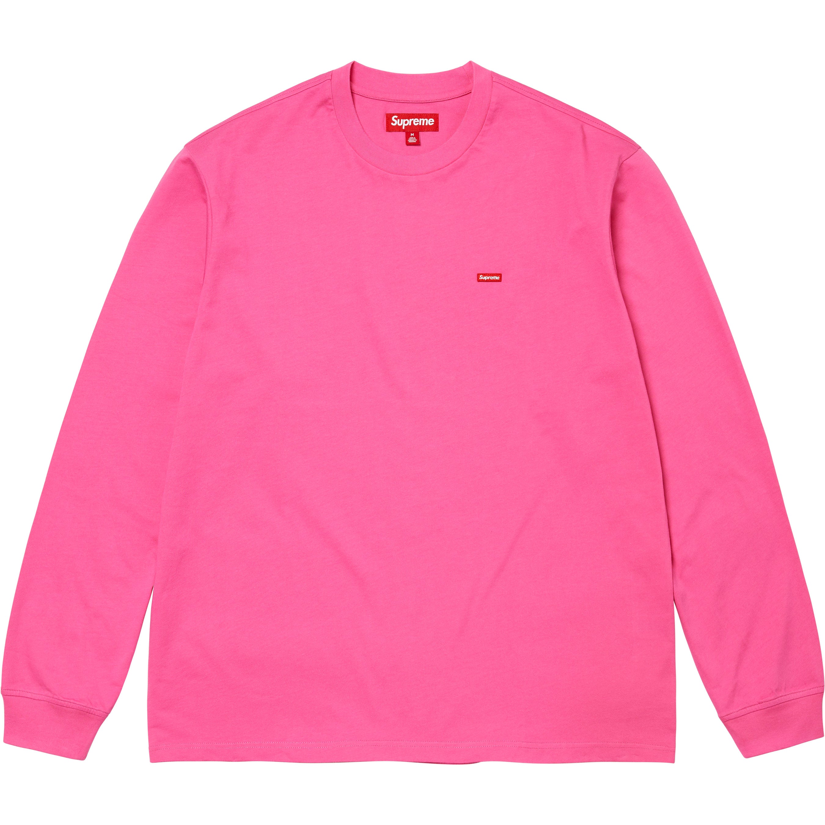 Supreme Small Box L/S Tee - Pink