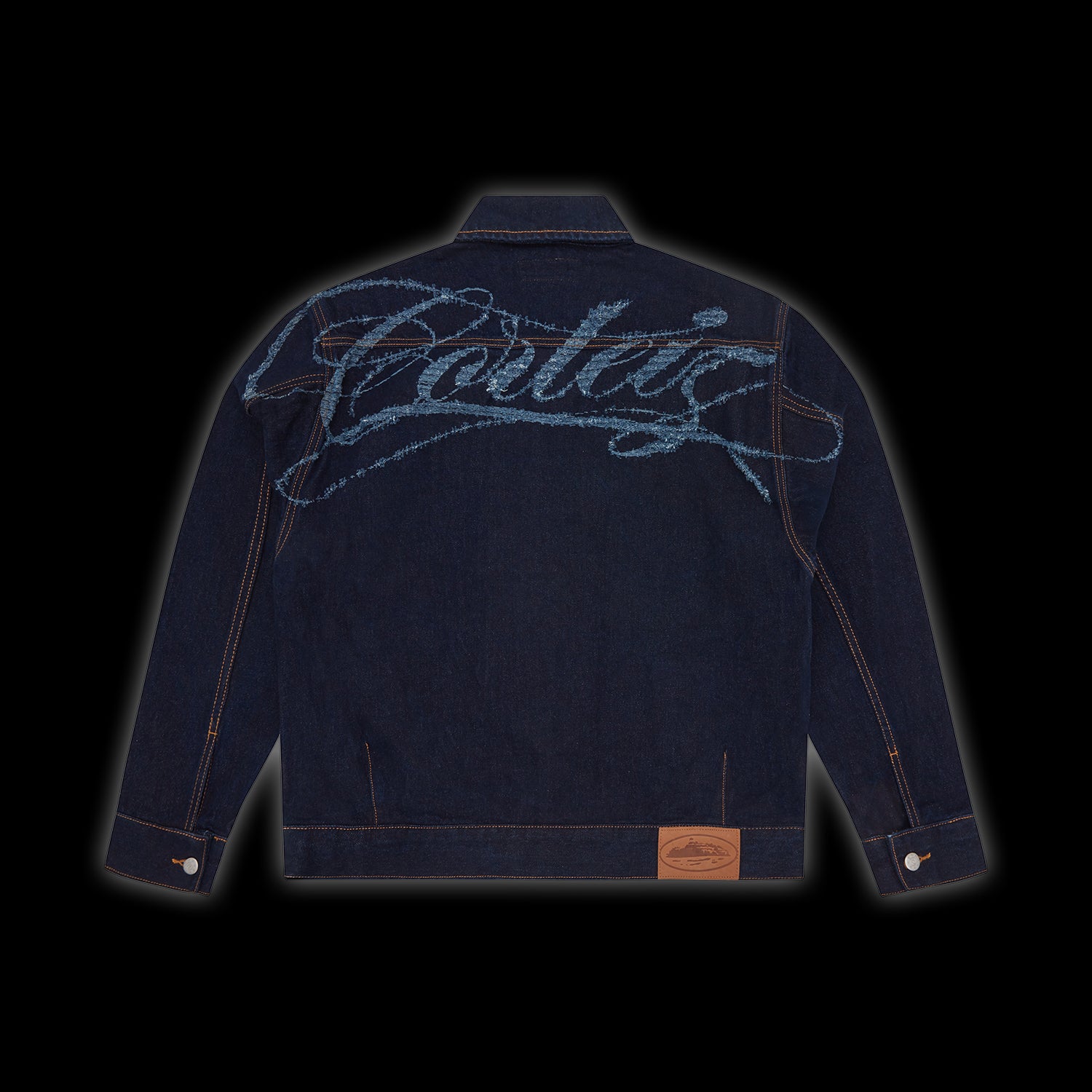 Corteiz Type II Frayed Denim Jacket Indigo