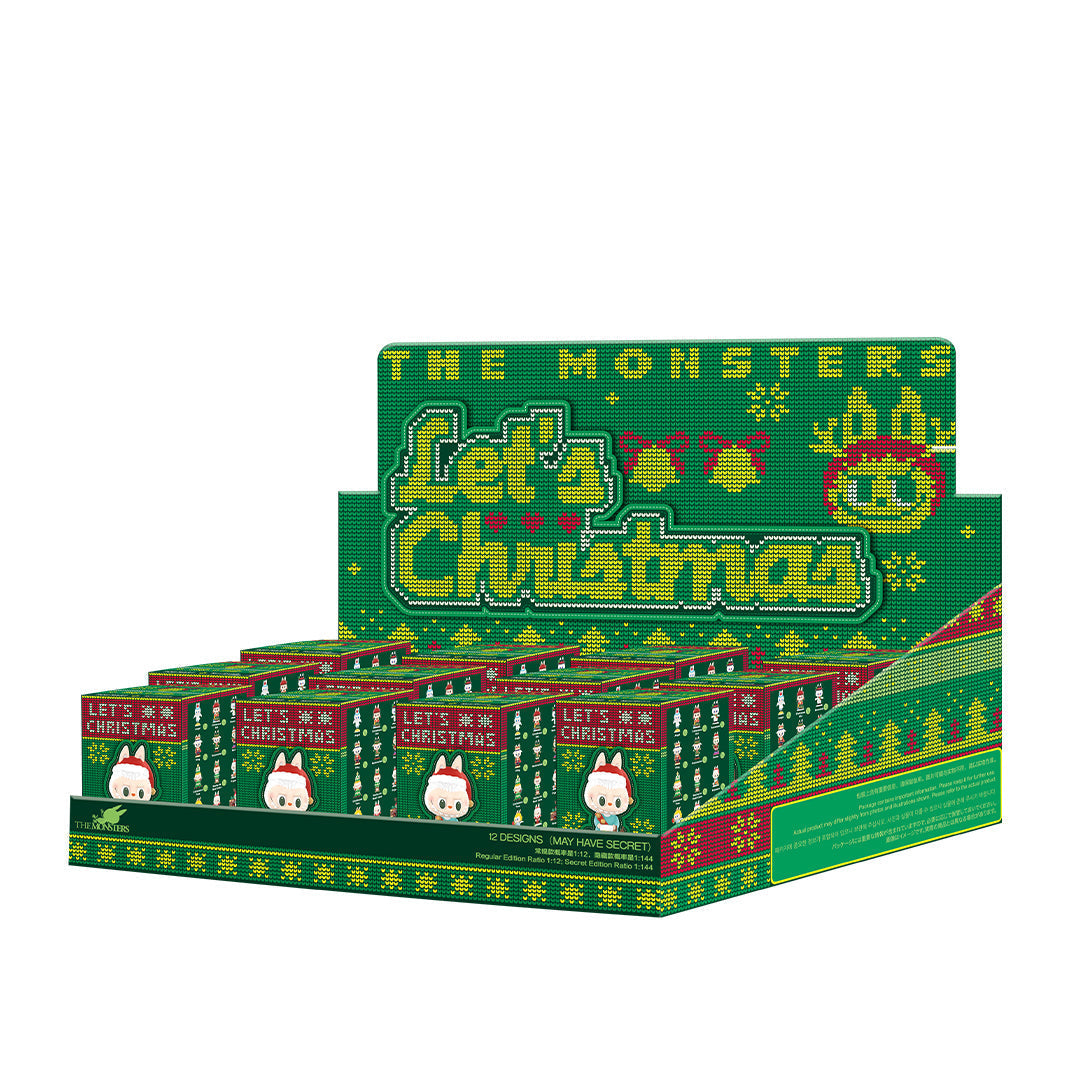 Pop Mart Labubu The Monsters Let's Christmas Series Sealed Case (12 Blind Boxes)