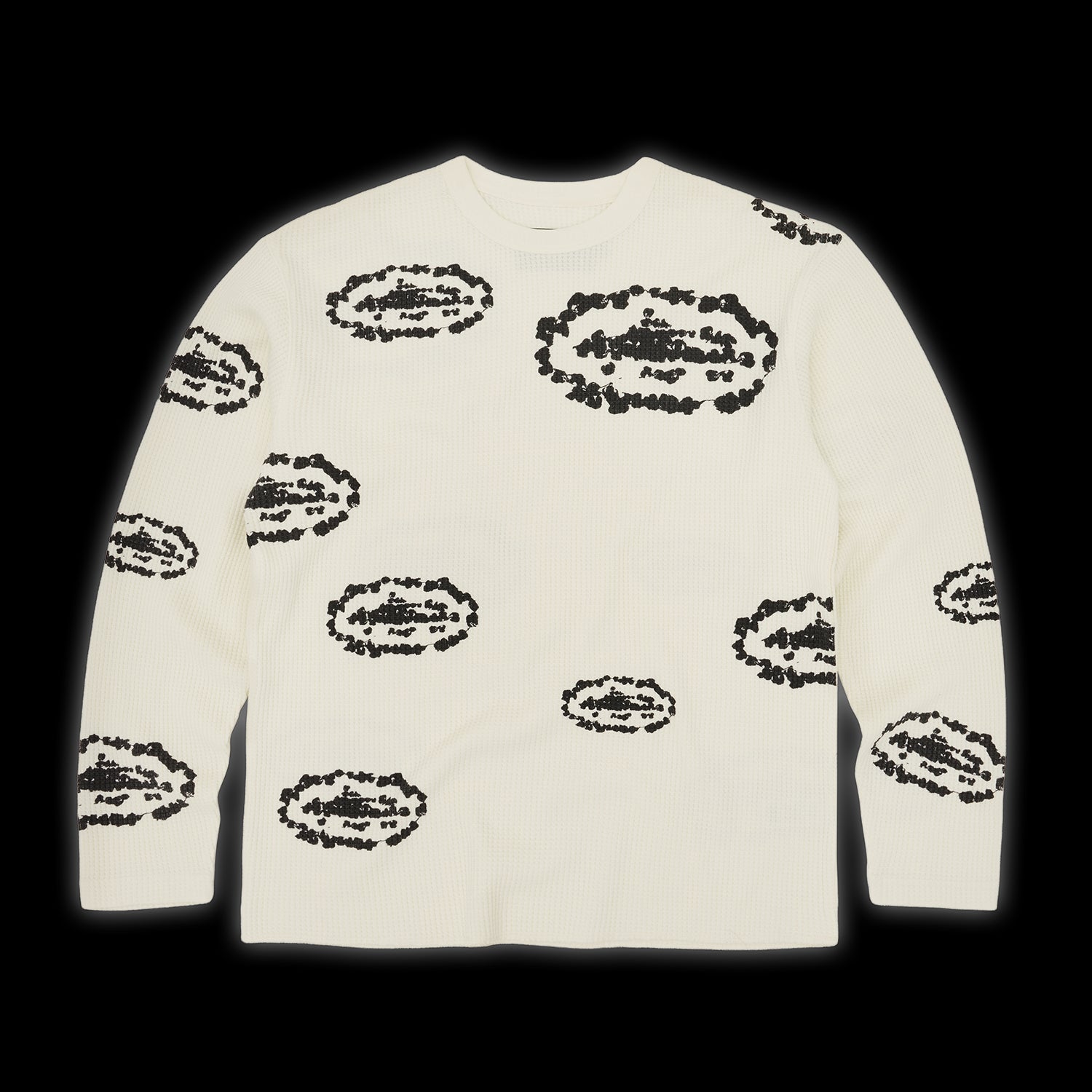 Corteiz x Denim Tears Island Wreath Waffle Thermal Cream