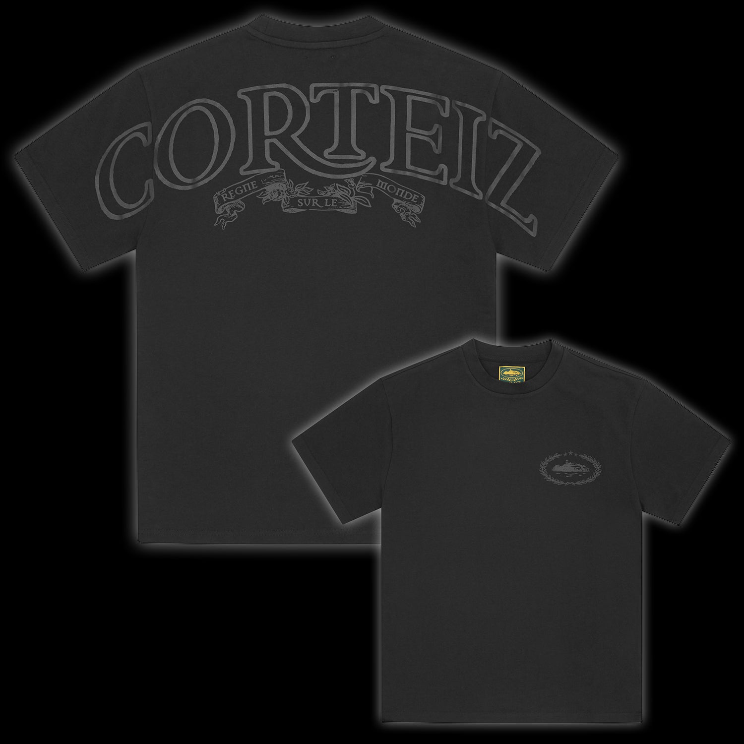 Corteiz Royale Heavyweight Tee Black/Black