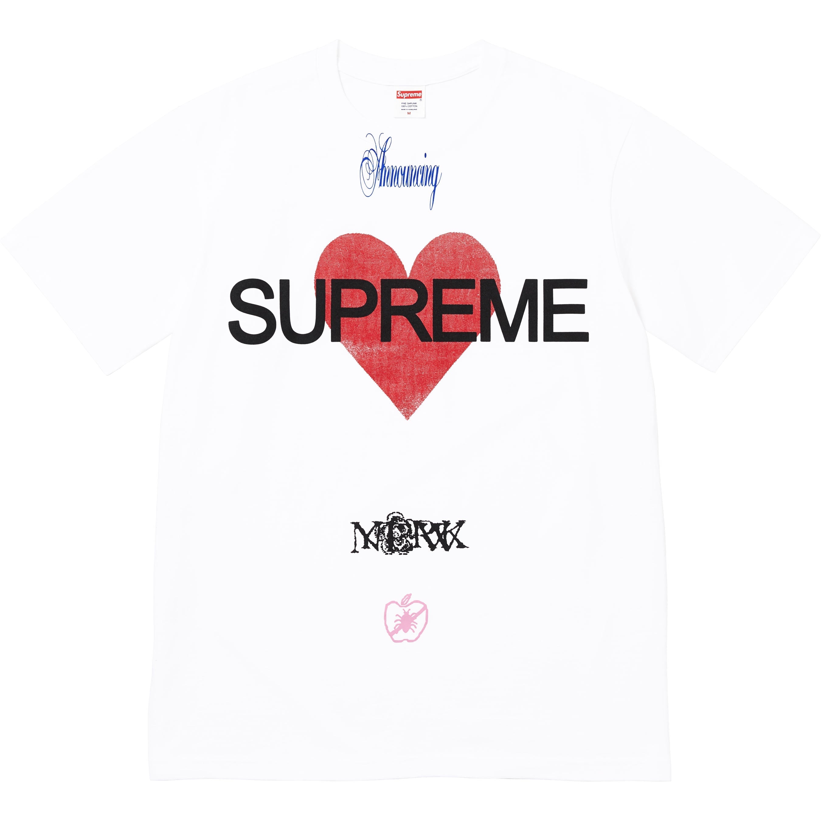 Supreme Announcing Tee - White