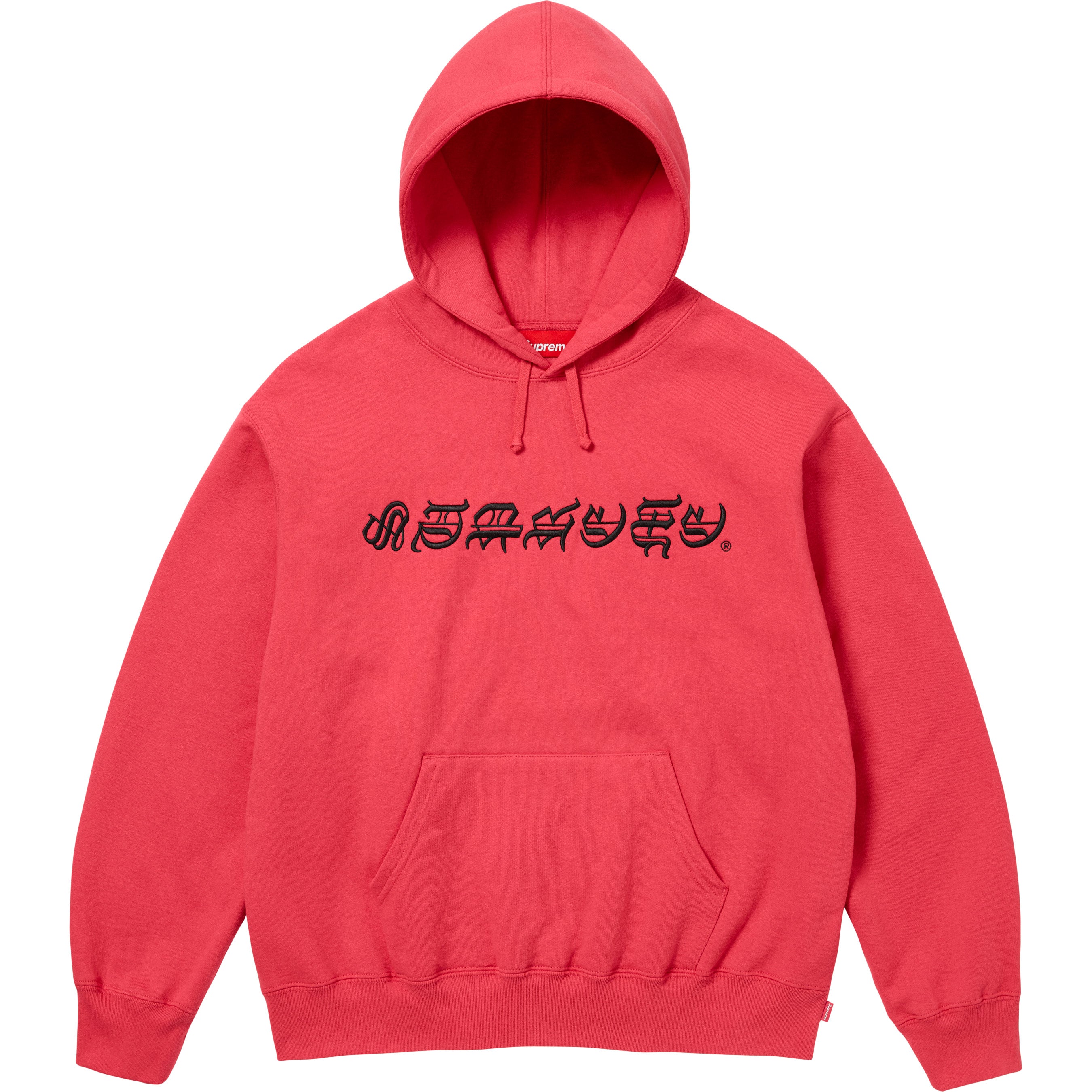 Supreme Blackletter Hooded Sweatshirt - Watermelon