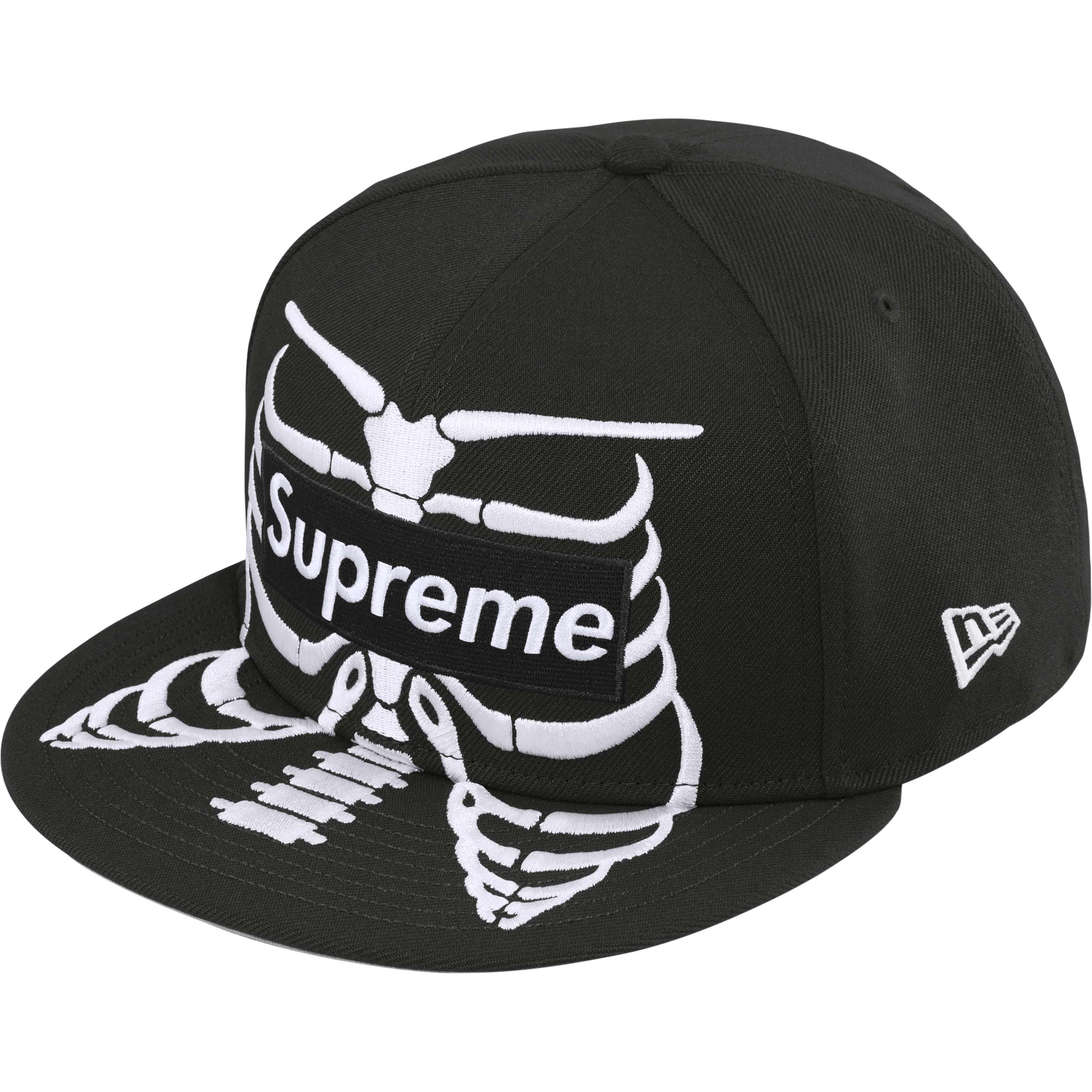 Supreme Bones Box Logo New Era - Black