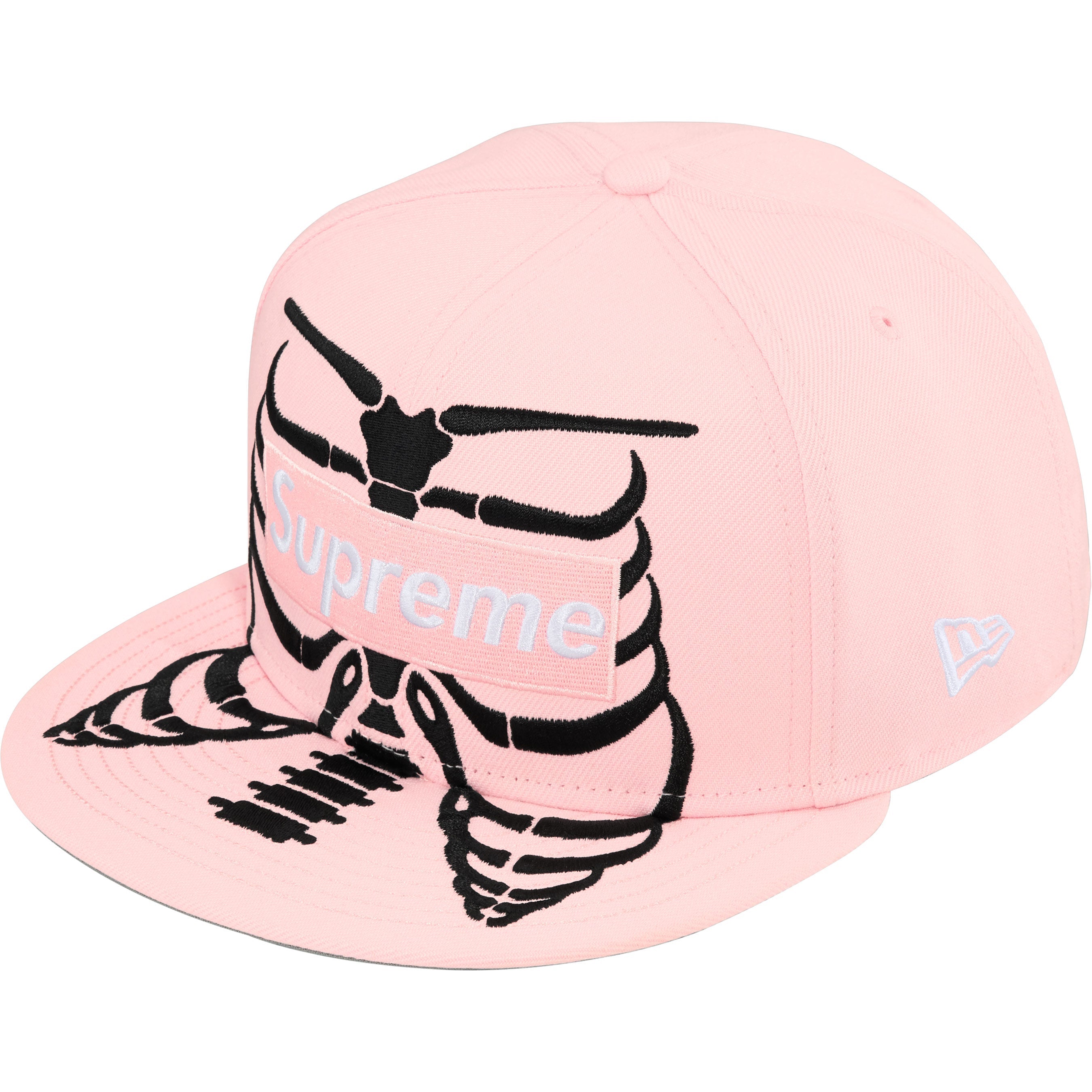 Supreme Bones Box Logo New Era - Pink