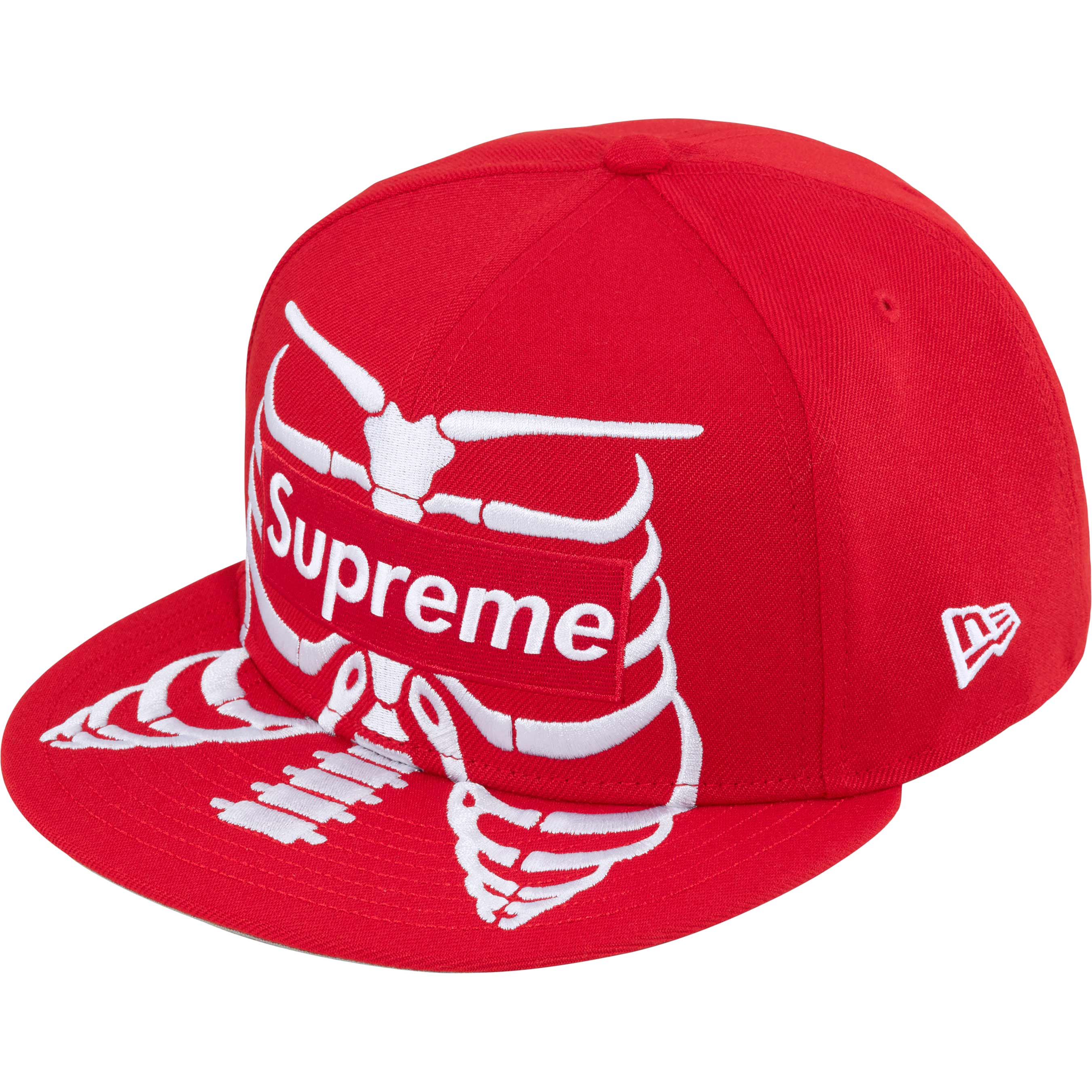 Supreme Bones Box Logo New Era - Red