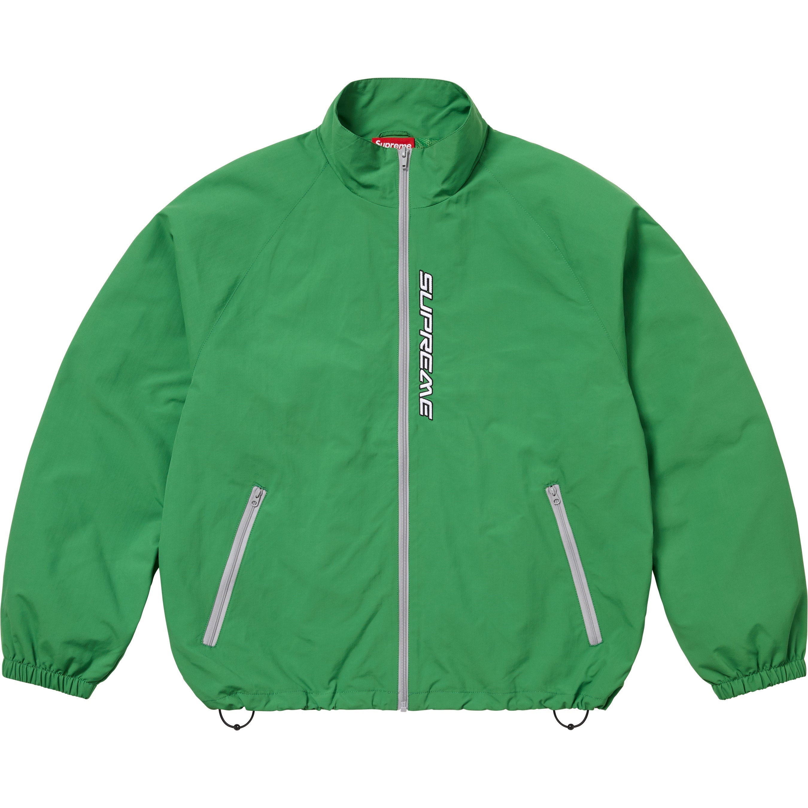 Supreme Contrast Zip Track Jacket - Green