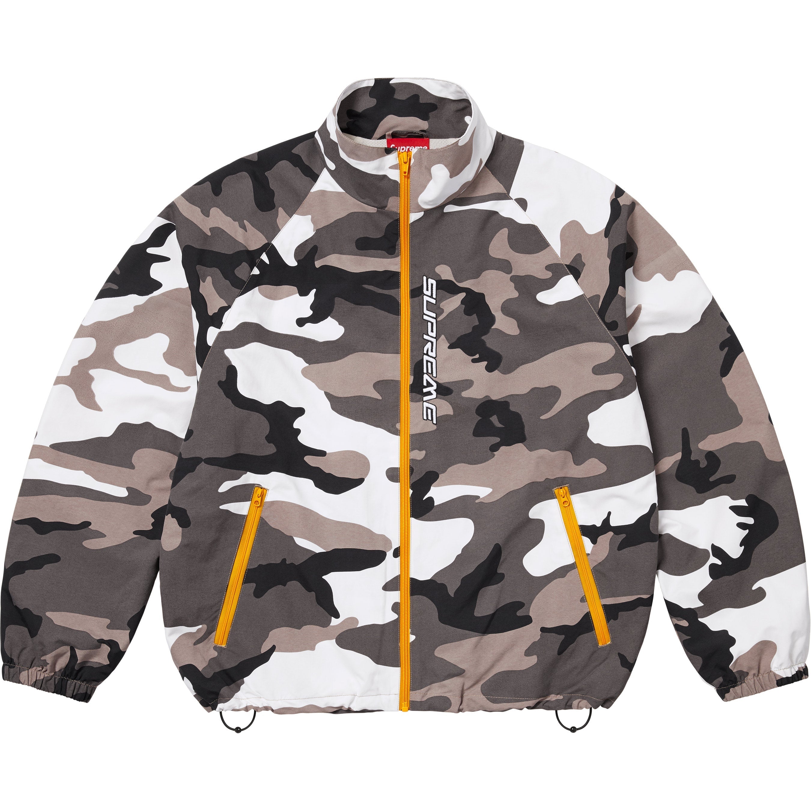 Supreme Contrast Zip Track Jacket - Snow Camo