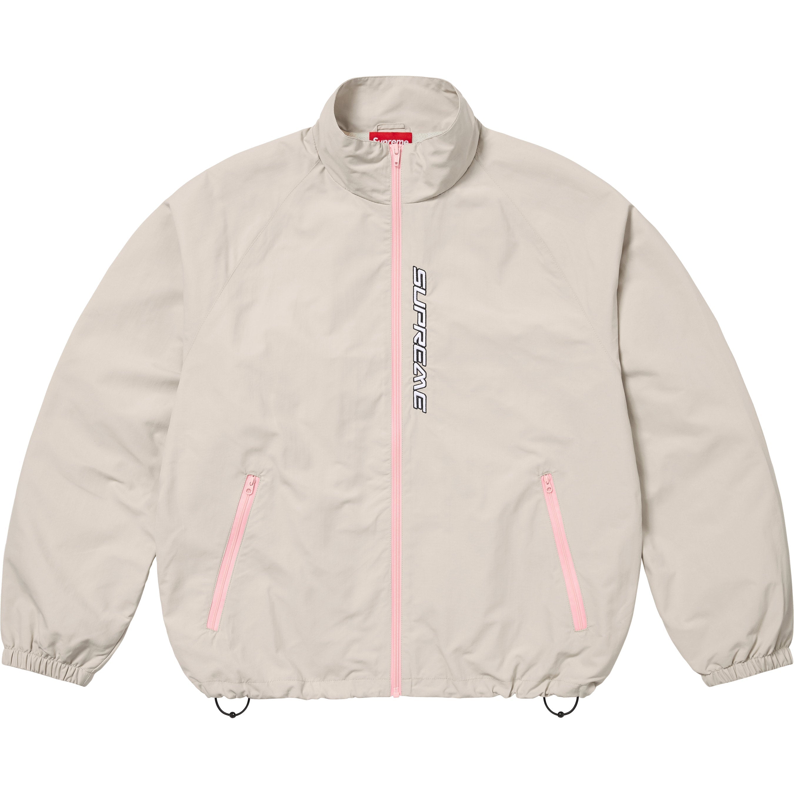 Supreme Contrast Zip Track Jacket - Tan