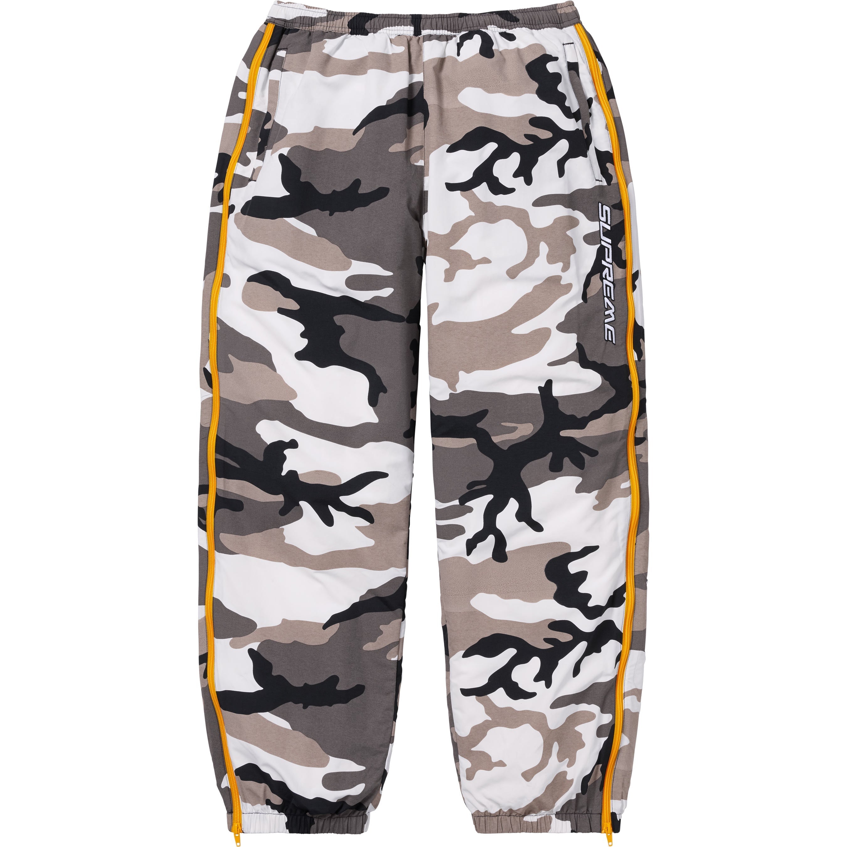 Supreme Contrast Zip Warm Up Pant - Snow Camo