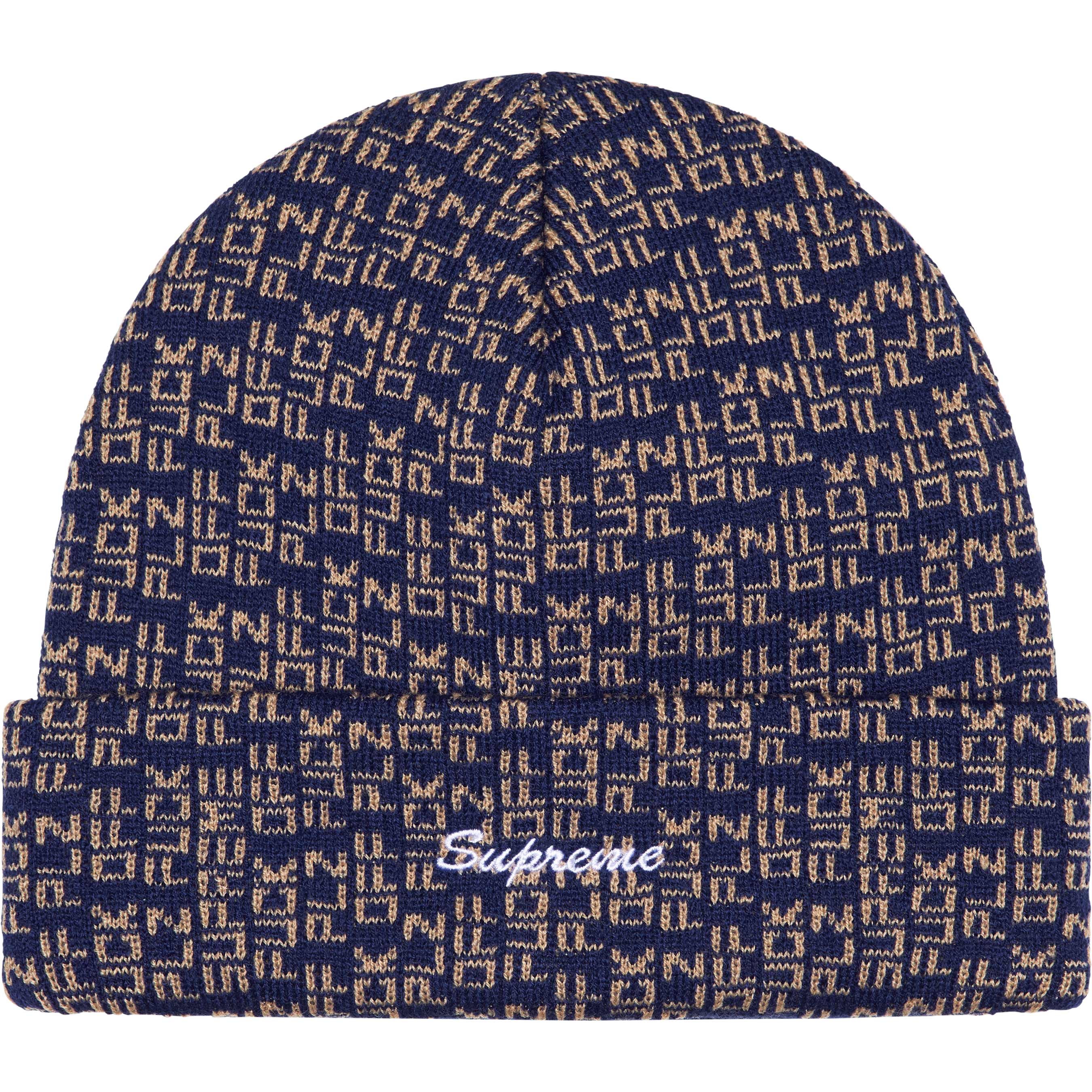 Supreme Fuck Off Beanie - Navy