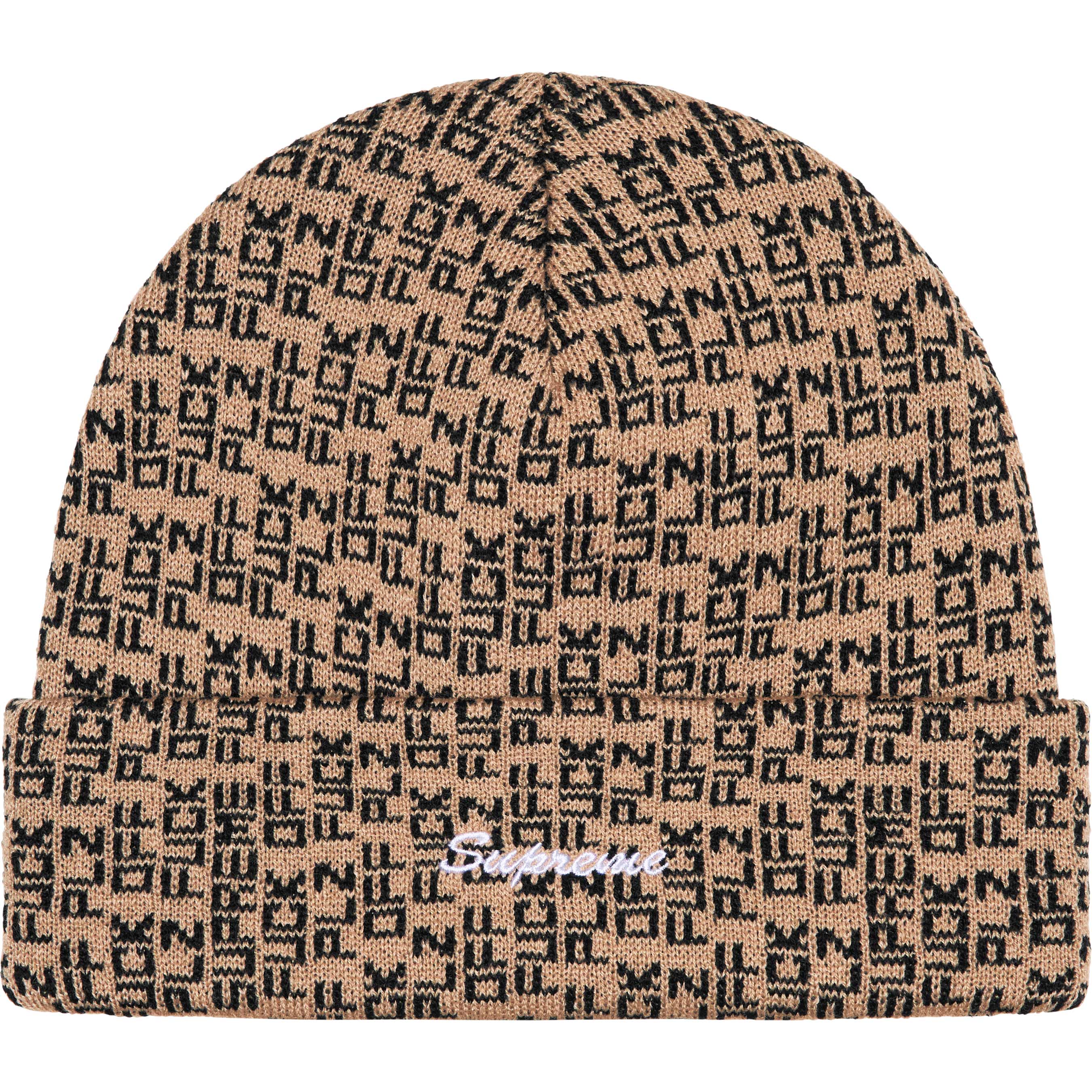 Supreme Fuck Off Beanie - Tan