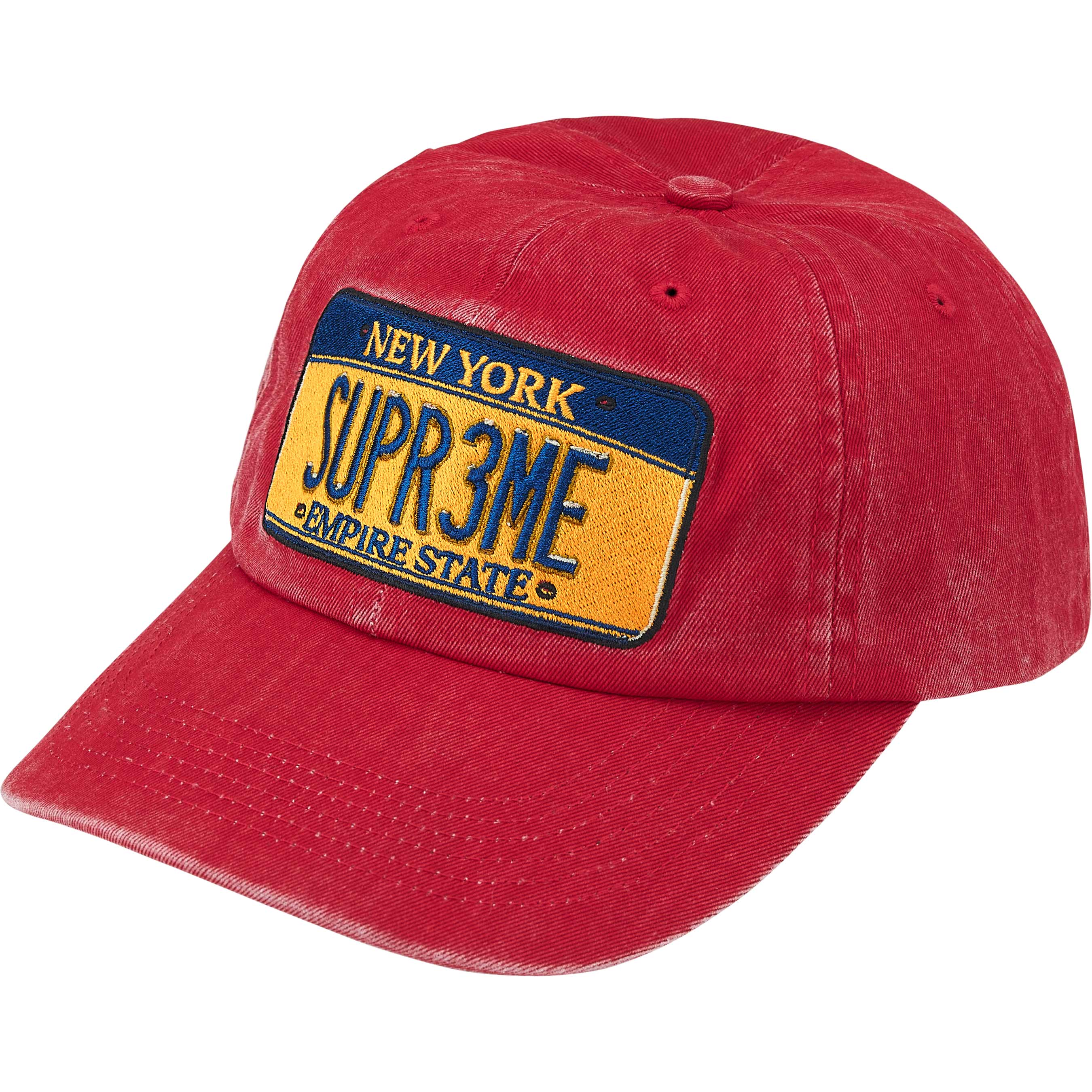 Supreme License Plate 6-Panel - Red