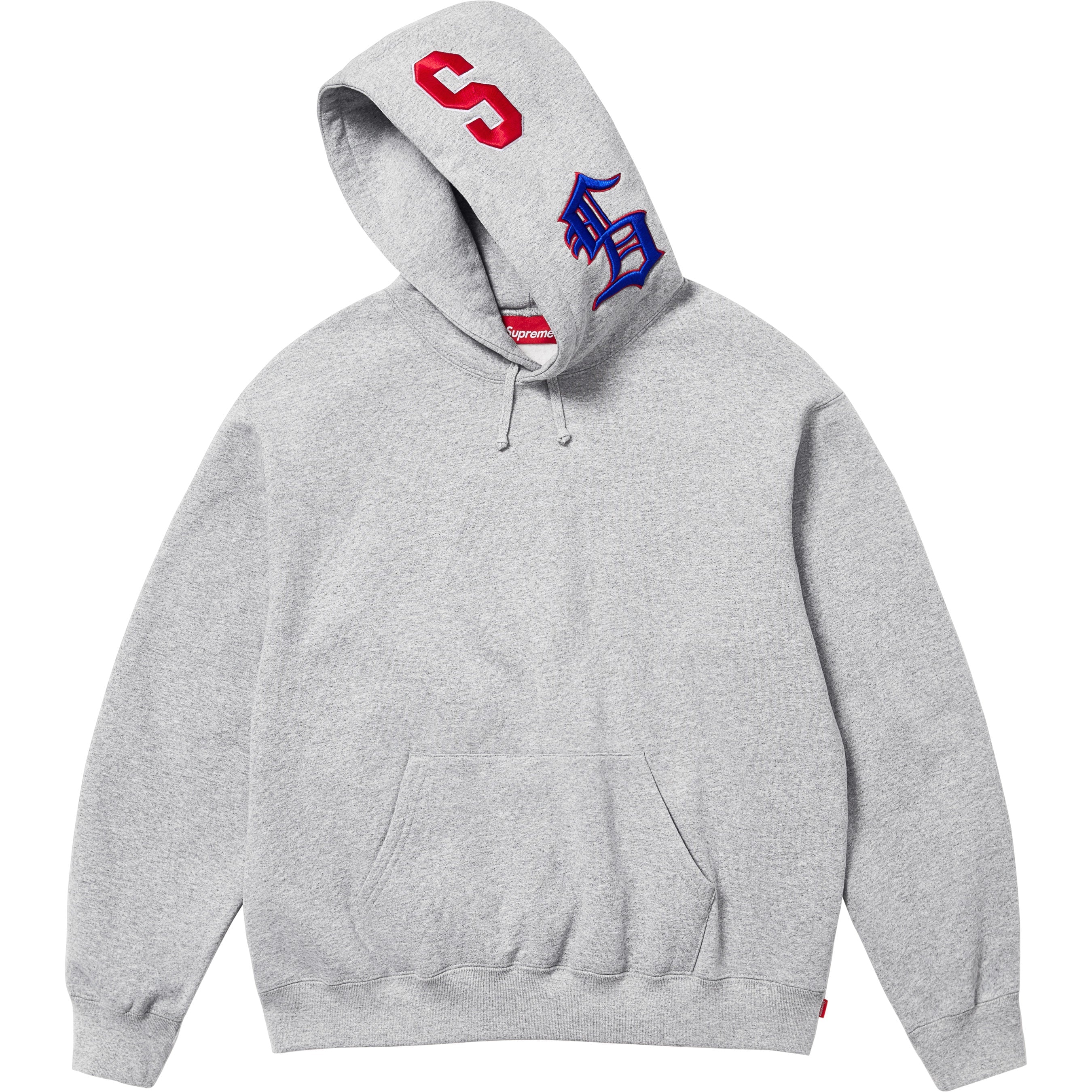 Supreme Multi S Logo Hooded Sweatshirt - Heather Grey