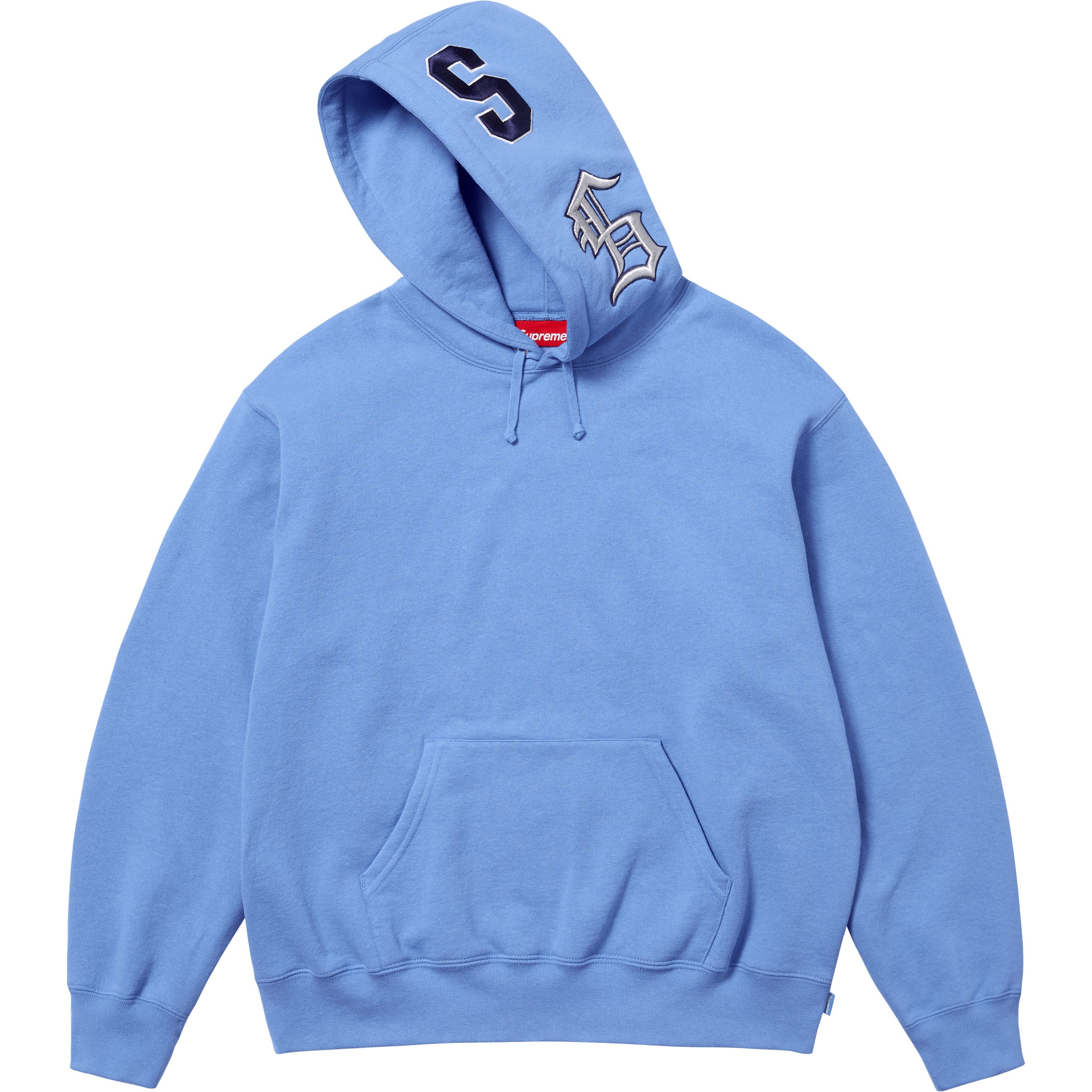 Supreme Multi S Logo Hooded Sweatshirt - Light Blue