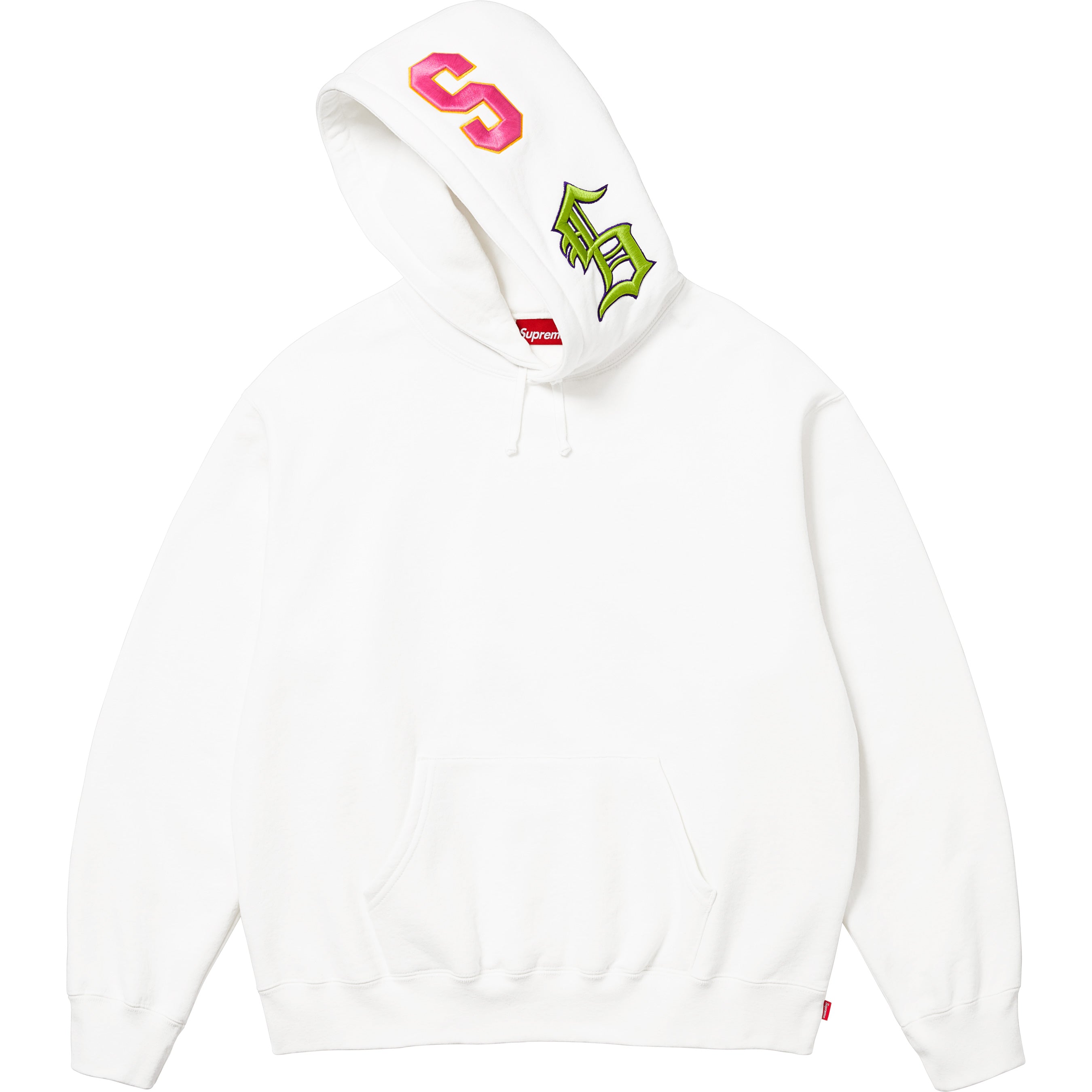 Supreme Multi S Logo Hooded Sweatshirt - White